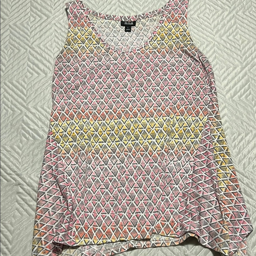 Alfani Women's Multicolor Geometric Tank Top